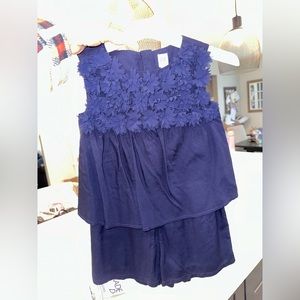 Gap Kids navy romper